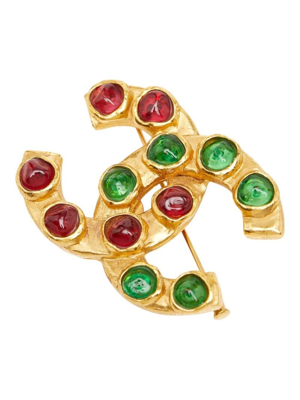 Chanel Cc Logo Brooch Metal #346564C13B